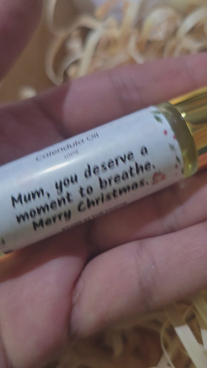 Christmas calendula oil rollers