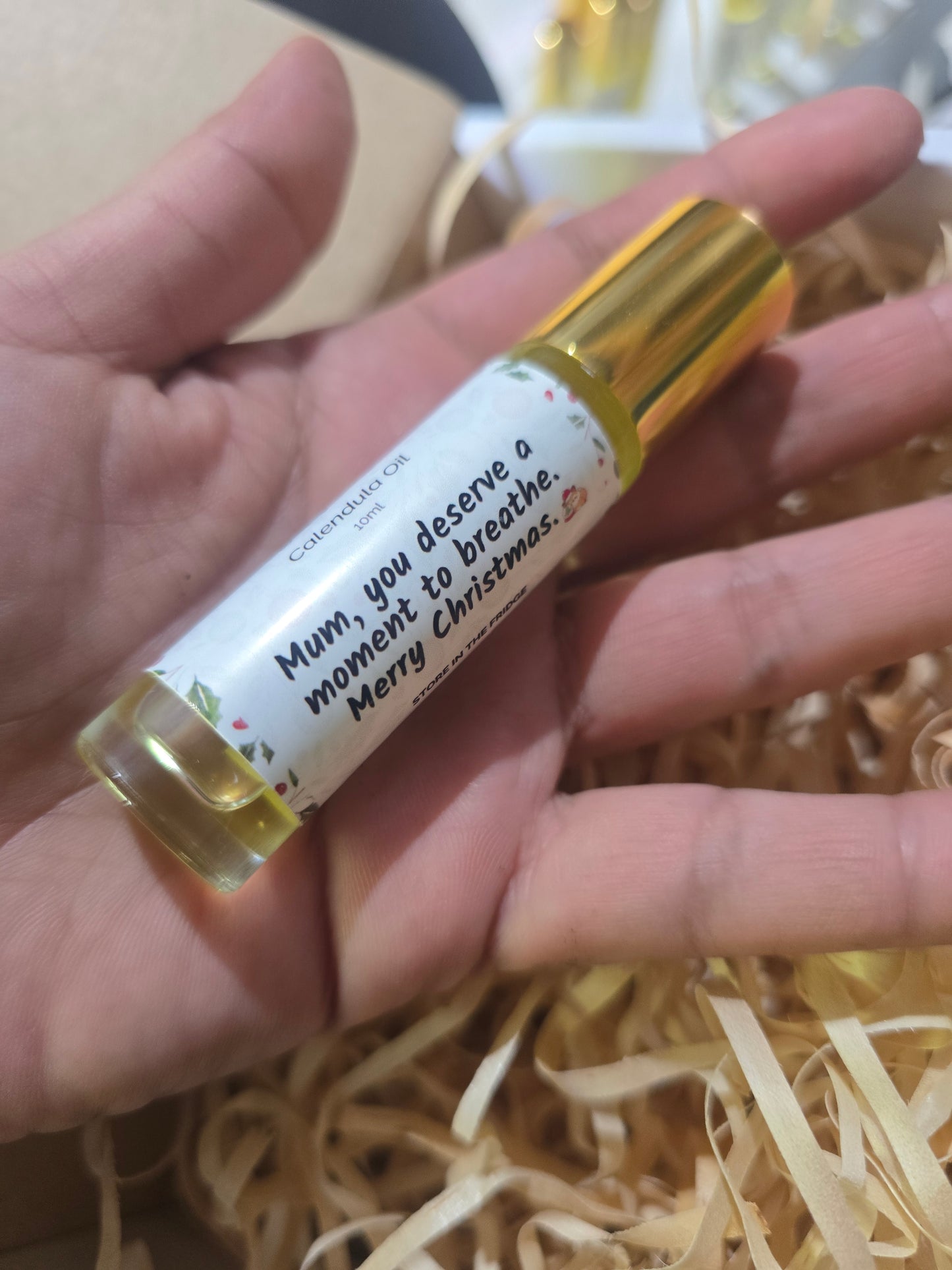 Christmas calendula oil rollers